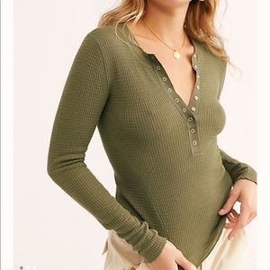 Free People One of the Girls Henley